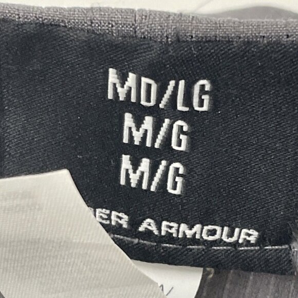 Under Armour UA Golf Hat Gray Lightweight Stretch Fitted M/L Golf White Logo - Picture 8 of 11